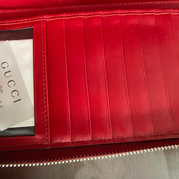 COPY - GUCCI Hibiscus Red Mini Cell Phone Wallet - Matching shoes in my posh st… - Picture 6 of 16